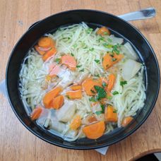 S Radkom Urbanyakom na obede v poľovníckej reštaurácii Silvanus