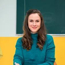 Učiteľka Alica so svojimi žiakmi