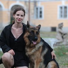 Rex s trénerkou Patriciou