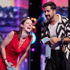 Dano Dangl, Anna Jakab Rakovská, Jakub Jablonský a Tomáš Maštalír v šou Možné je všetko!