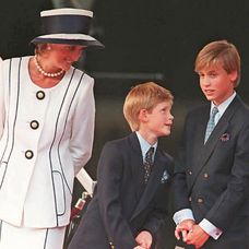 Princezná Diana a princovia Harry a William, rok 1995