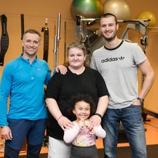 Výherkyňa Marika s Marošom Molnárom a Michalom Páleníkom