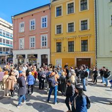 Improvizovaný koncert skupiny HEX v Starom meste