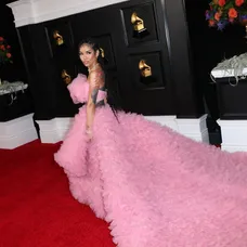 Jhene Aiko na 63. ročníku hudobných cien Grammy v Los Angeles