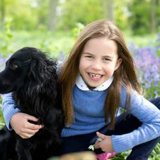 Princezná Charlotte s kokeršpanielom Orlom 
