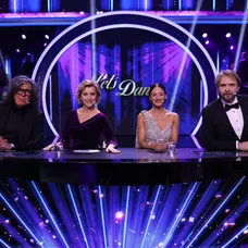 Richard Genzer, Tatiana Drexler, Laura Arcolinová a Ján Ďurovčík v šou Let's Dance