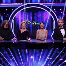 Richard Genzer, Tatiana Drexler, Laura Arcolinová a Ján Ďurovčík v šou Let's Dance
