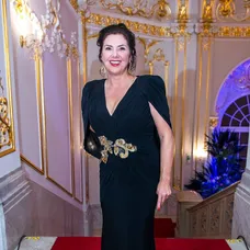 Celeste Buckingham a Aleš Mlátilík na Česko-Slovenskom plese v Prahe