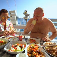 Štěpánka a Pavel v Grécku