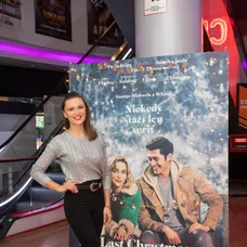 Adriana Poláková na premiére filmu Last Christmas