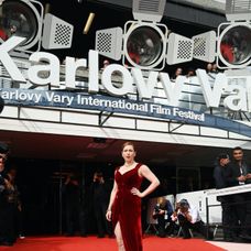 Herečka Zuzana Stivínová na 56. ročníku MFF KV