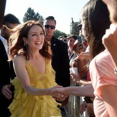 Julianne Moore a Bart Freundlich na Medzinárodnom filmovom festivale v Karlových Varoch