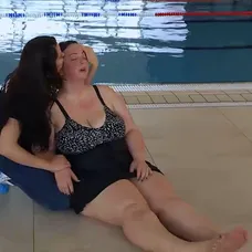 Zuzana skolabovala priamo v bazéne