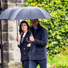 Vojvodkyňa a vojvoda na Univerzite v St Andrews. 