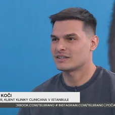 Martin Koči rozprával v Teleráne o transplantácii vlasov.