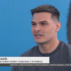 Martin Koči rozprával v Teleráne o transplantácii vlasov.