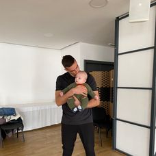 Adam Bardy so synčekom Alanom 