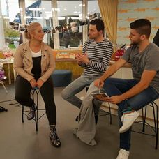 Miriam v Teleráne s Darom a Tomášom