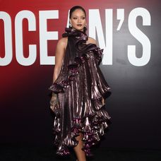 Rihanna na premiére filmu Ocean's 8 v New Yorku