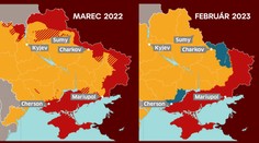 Rok vojny v číslach: Počet obetí narastá, no územné zisky sú minimálne. Takto sa zmenila bojová mapa