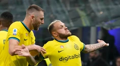 Vpredu koncert, vzadu veľká pohoda. Škriniarov Inter oslavuje šesťgólovú výhru