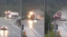 Tragická nehoda v Slovinsku: Cisterna sa zrútila do rokliny, vodič bol na mieste mŕtvy