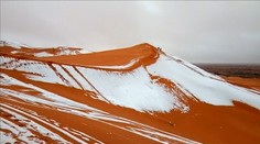 Západnú časť Sahary posypala snehová prikrývka, vydržala niekoľko hodín