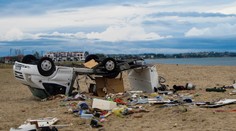 Následky búrky v Grécku: Mrazivé fotografie zničeného karavanu, v ktorom zahynuli českí turisti