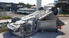 Hrozivo vyzerajúca nehoda: Auto s mamičkou a bábätkom sa prevrátilo na strechu