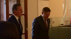 Britský premiér David Cameron už je v Bratislave