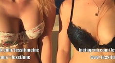 Sexy modelka ukazuje, ako rozoznáte silikóny od pravých pŕs