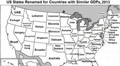 Vytvorili mapu USA zo štátov z celého sveta. Nájdete tam aj Slovensko