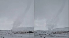 VIDEO: Britskému farmárovi sa podarilo zachytiť vzácny úkaz. Snežný diabol zmizol tak rýchlo, ako sa objavil