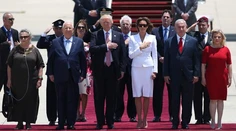 Trump pricestoval do Izraela