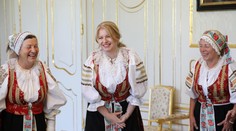 Čistá radosť! Týmito slovami opísala prezidentka stretnutie s folkloristami