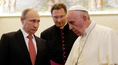 Pápež vyzval Putina, aby vyvinul úsilie na dosiahnutie mieru na Ukrajine