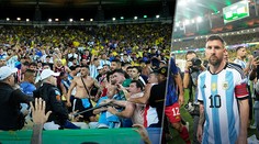 VIDEO: Brazílski policajti mlátili argentínskych fanúšikov obuškami. Nebudeme hrať a odchádzame, reagoval Messi