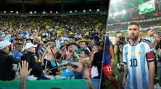 VIDEO: Brazílski policajti mlátili argentínskych fanúšikov obuškami. Nebudeme hrať a odchádzame, reagoval Messi