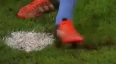 Brankár Hitz za "sabotáž" musí zaplatiť obnovu trávnika