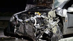 Na diaľnici M5 spôsobili zrejme prevádzači hromadnú nehodu