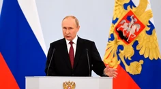 Putin vyhlásil štyri oblasti Ukrajiny za súčasť Ruska. Chce ich brániť  „všetkými dostupnými prostriedkami“