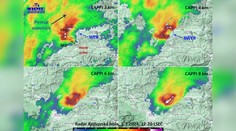 Neďaleko Levoče sa sformovala prvá supercela so zreteľným hákovitým echom