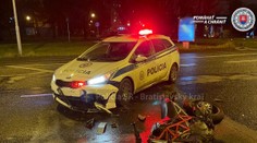 Motorkár sa zrazil s políciou, z miesta nehody ihneď ušiel