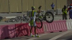 Sagan sa dnes poriadne na.... Spadol 4,3 km pred cieľom