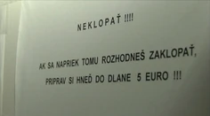 Za klopanie hrozí pokutou 5 eur! Myslí to doktorka vážne?