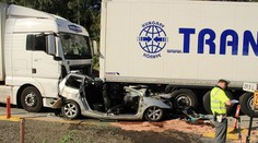 Kamióny zlisovali auto na českej diaľnici