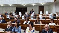 Kiskov prejav prerušil protest kotlebovcov, Danko ich vykázal