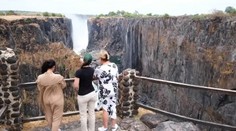 Viktóriine vodopády sú takmer bez vody. Môže za to najväčšie sucho za desaťročia