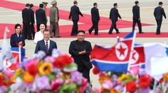 Vodca KĽDR privítal juhokórejského prezidenta v Pchjongjangu