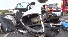 Auto na Spiši skončilo na šrot, vodička akoby zázrakom prežila